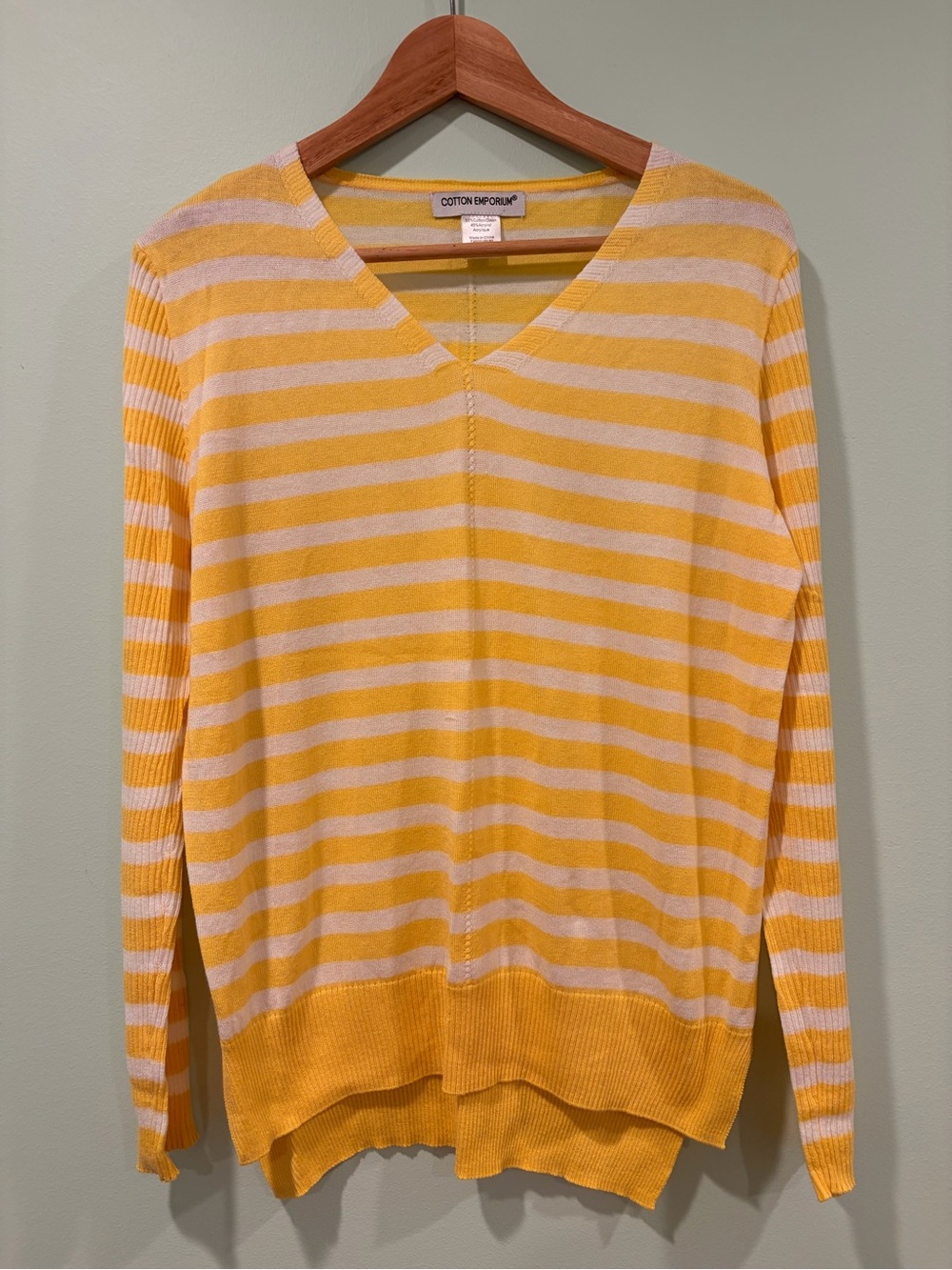 Cotton Emporium Coral V-Neck Sleeveless Sweater